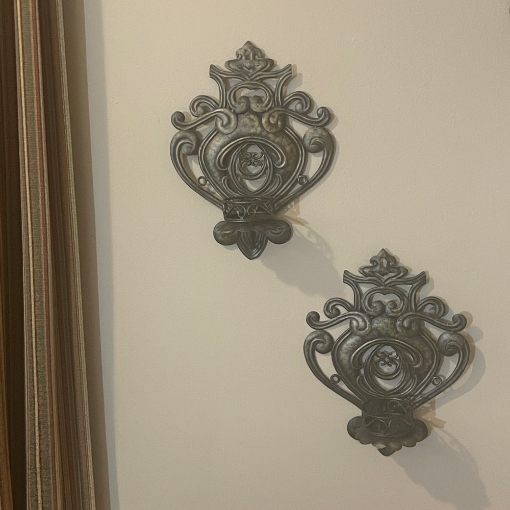 Ornate Wall Candle Holders